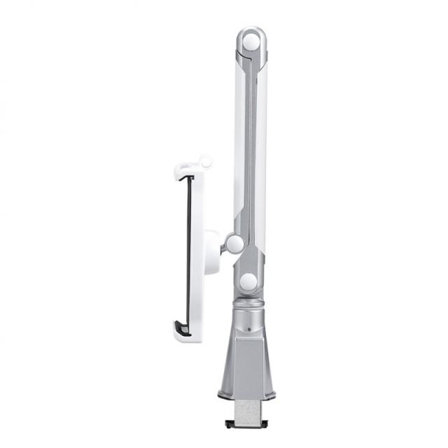Neomounts - tableta-D100SILVER Soporte para tablet con abrazadera para escritorio 4.7-12.9" - universal - movimiento completo