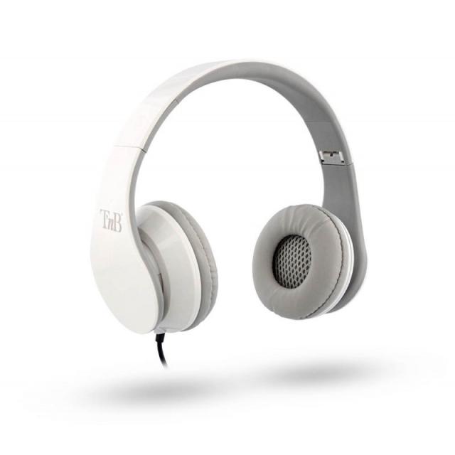 T''nB - Stream Auriculares Alámbrico Diadema Música Blanco