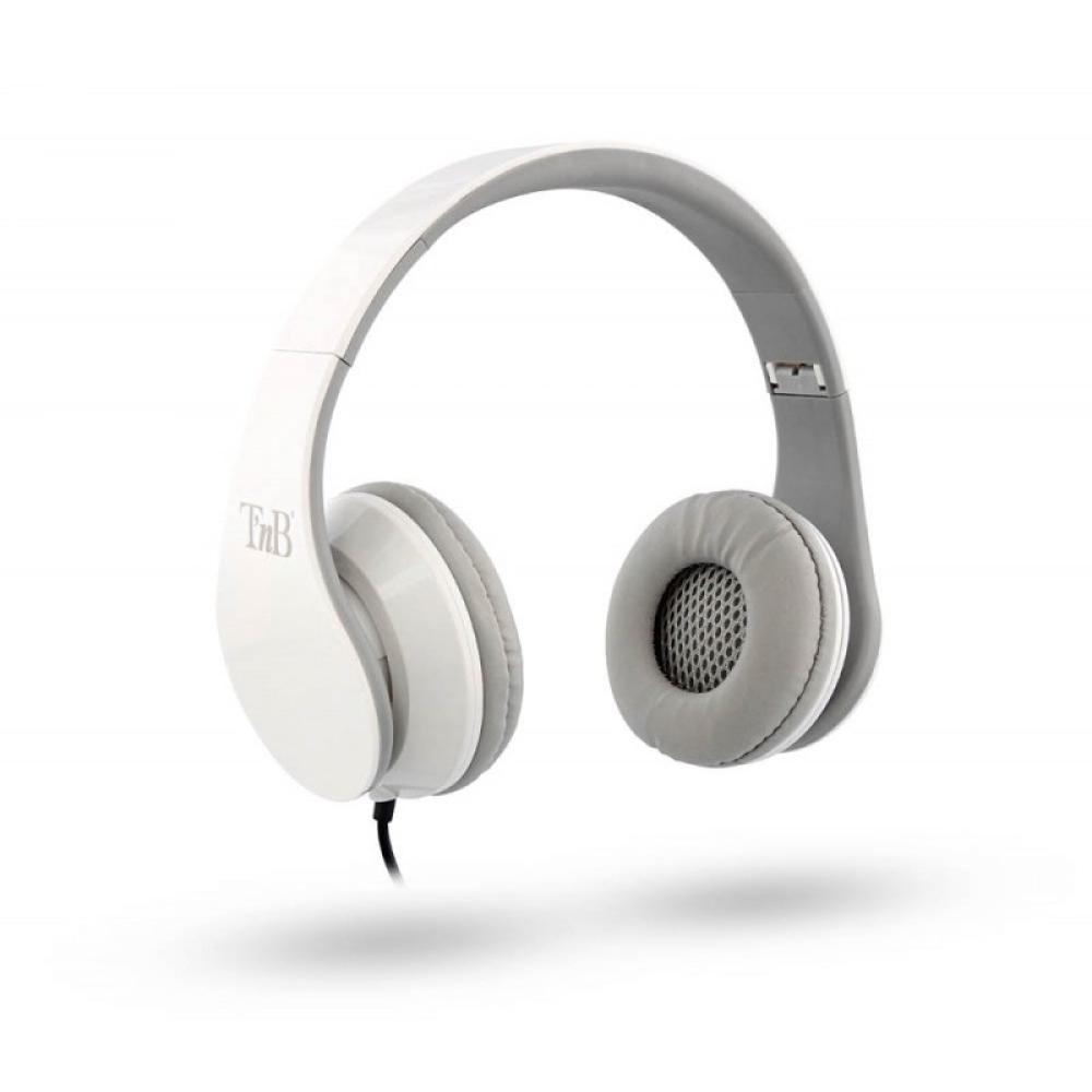 T''nB - Stream Auriculares Alámbrico Diadema Música Blanco