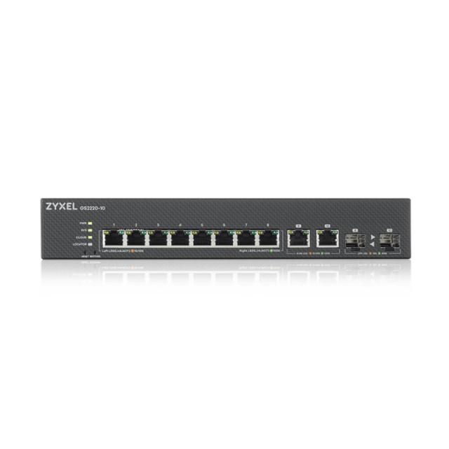 Zyxel - GS2220-10-EU0101F switch Gestionado L2 Gigabit Ethernet (10/100/1000) Negro