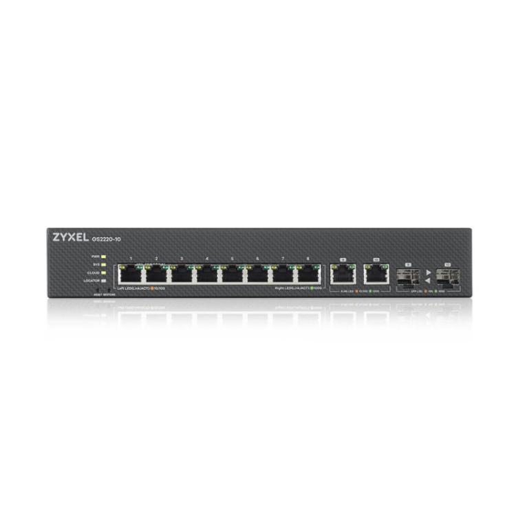Zyxel - GS2220-10-EU0101F switch Gestionado L2 Gigabit Ethernet (10/100/1000) Negro