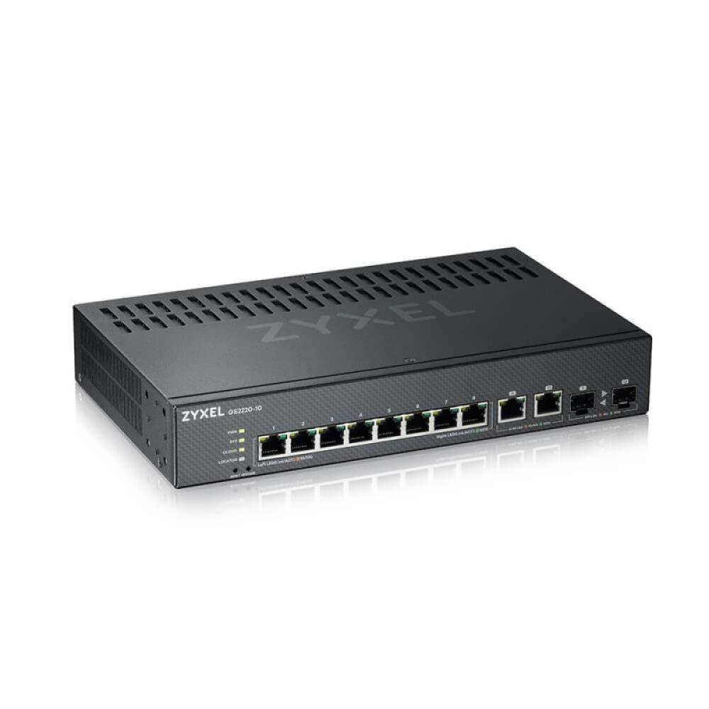 Zyxel - GS2220-10-EU0101F switch Gestionado L2 Gigabit Ethernet (10/100/1000) Negro