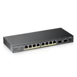 Zyxel - GS1100-10HP v2 No administrado Gigabit Ethernet (10/100/1000) Energía sobre Ethernet (PoE) Negro