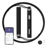 Nilox - NXSMARTROPE cuerda para saltar Negro Bluetooth