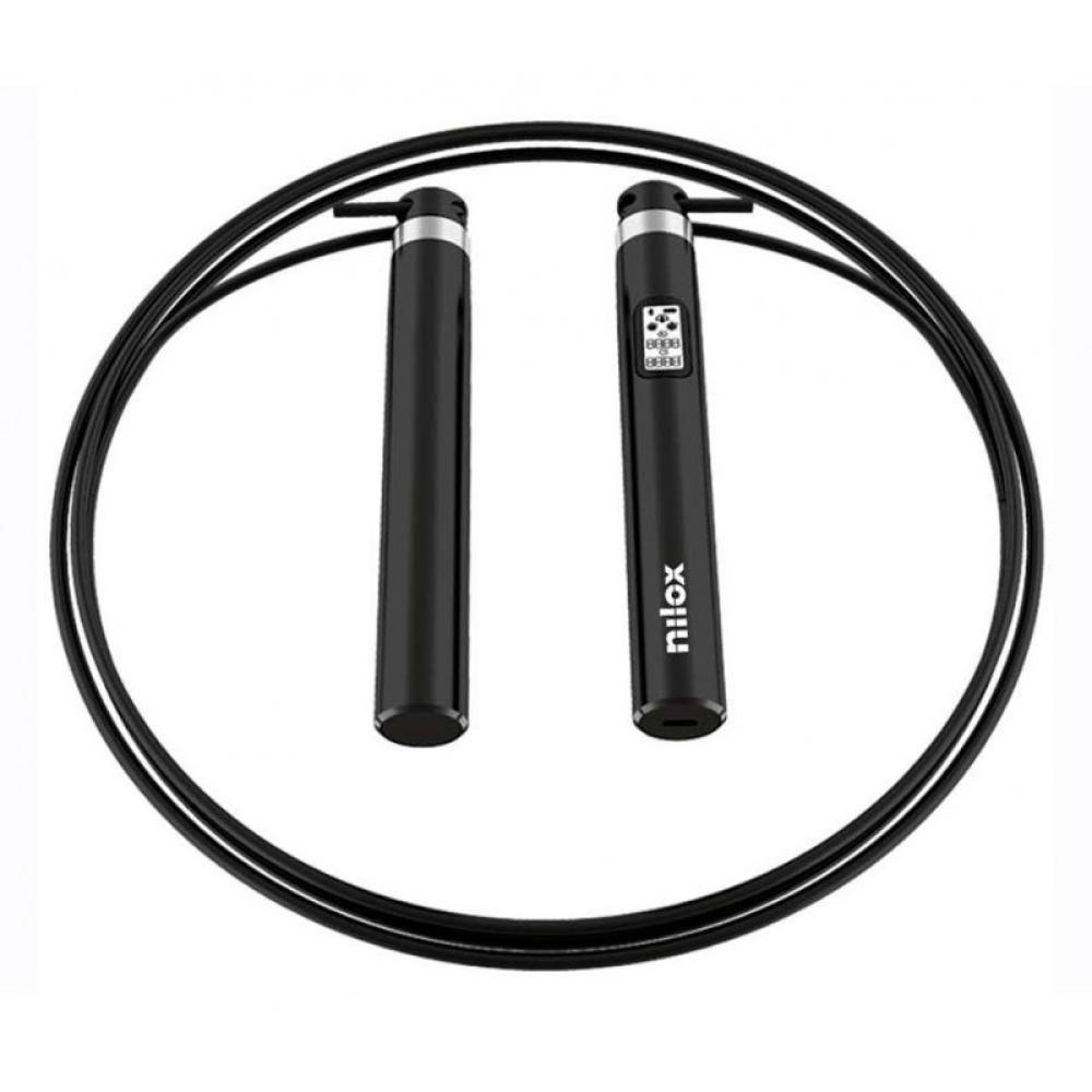 Nilox - NXSMARTROPE cuerda para saltar Negro Bluetooth