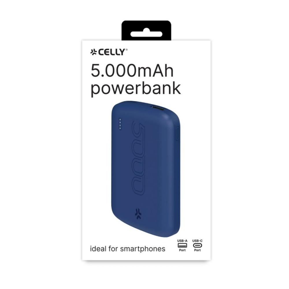 Celly - PBE5000EVOBL batería externa Litio 5000 mAh Azul