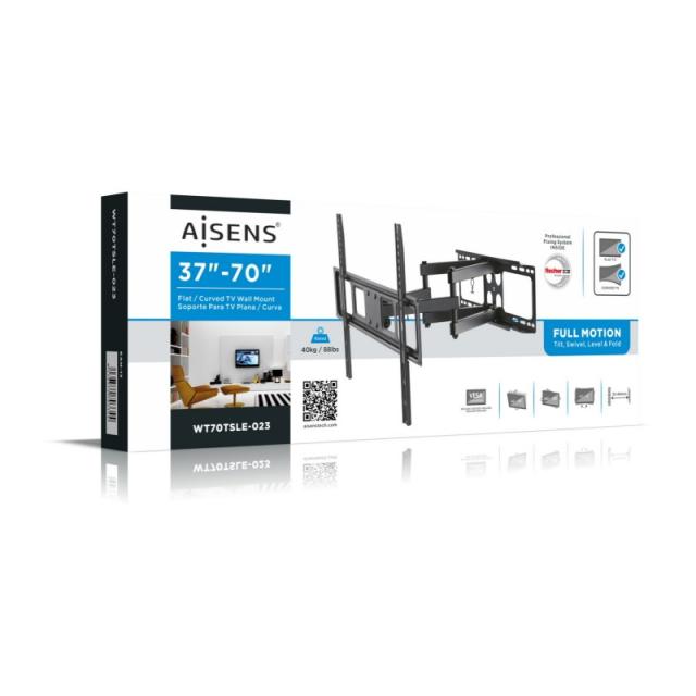 AISENS - WT70TSLE-023 soporte para TV 177,8 cm (70") Negro