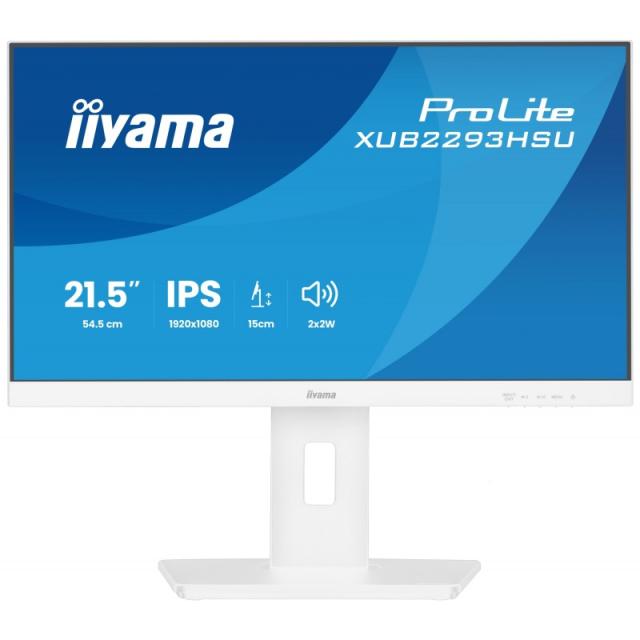 iiyama - ProLite XUB2293HSU-W7 pantalla para PC 54,6 cm (21.5") 1920 x 1080 Pixeles Full HD LED Blanco