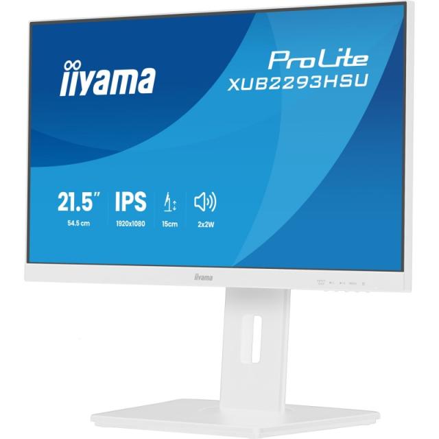 iiyama - ProLite XUB2293HSU-W7 pantalla para PC 54,6 cm (21.5") 1920 x 1080 Pixeles Full HD LED Blanco