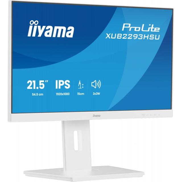 iiyama - ProLite XUB2293HSU-W7 pantalla para PC 54,6 cm (21.5") 1920 x 1080 Pixeles Full HD LED Blanco