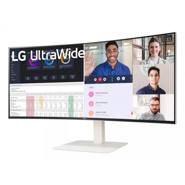 LG - 38WR85QC-W pantalla para PC 96,5 cm (38") 3840 x 1600 Pixeles UltraWide Quad HD LCD Blanco - 38WR85QC-W.AEU