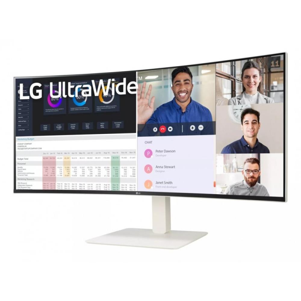 LG - 38WR85QC-W pantalla para PC 96,5 cm (38") 3840 x 1600 Pixeles UltraWide Quad HD LCD Blanco - 38WR85QC-W.AEU