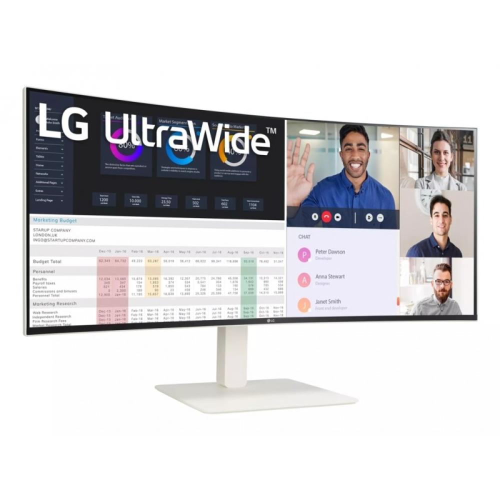 LG - 38WR85QC-W pantalla para PC 96,5 cm (38") 3840 x 1600 Pixeles UltraWide Quad HD LCD Blanco - 38WR85QC-W.AEU