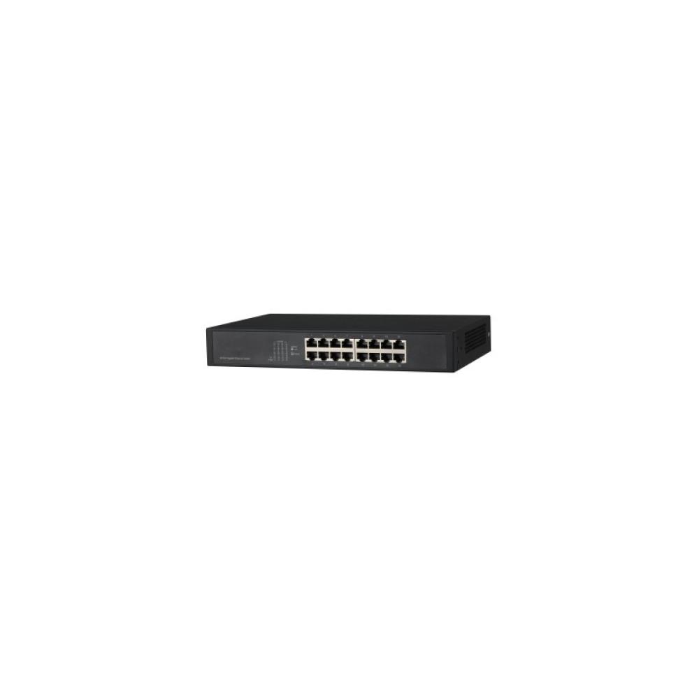 Dahua Technology - PFS3016-16GT switch No administrado L2 Gigabit Ethernet (10/100/1000) Negro