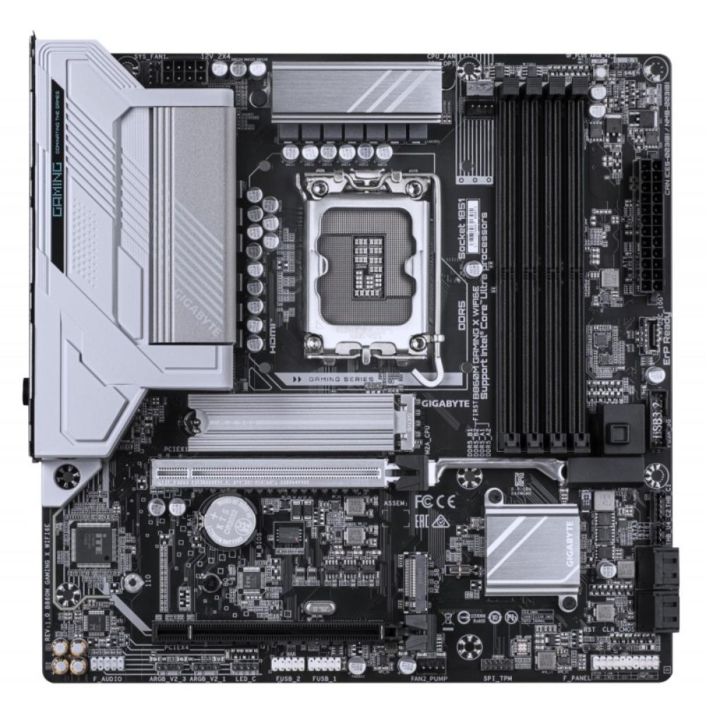 GIGABYTE - B860M GAMING X WIFI6E Placa base - CPUs Intel Core Ultra, VRM de 8+1+2+2 fases, hasta 9200MHz DDR5, 1xPCIe 5.0 + 1xPC