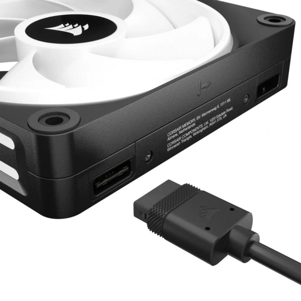 Corsair - CUE LINK QX120 RGB Carcasa del ordenador Ventilador 12 cm Negro, Blanco 1 pieza(s)