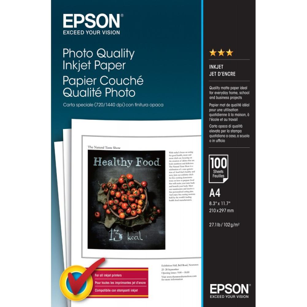 Epson - Photo Quality Inkjet Paper - A4 - 100 hojas