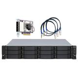 QNAP - TL-R1200S-RP caja para disco duro externo Carcasa de disco duro/SSD Negro, Gris 2.5/3.5"