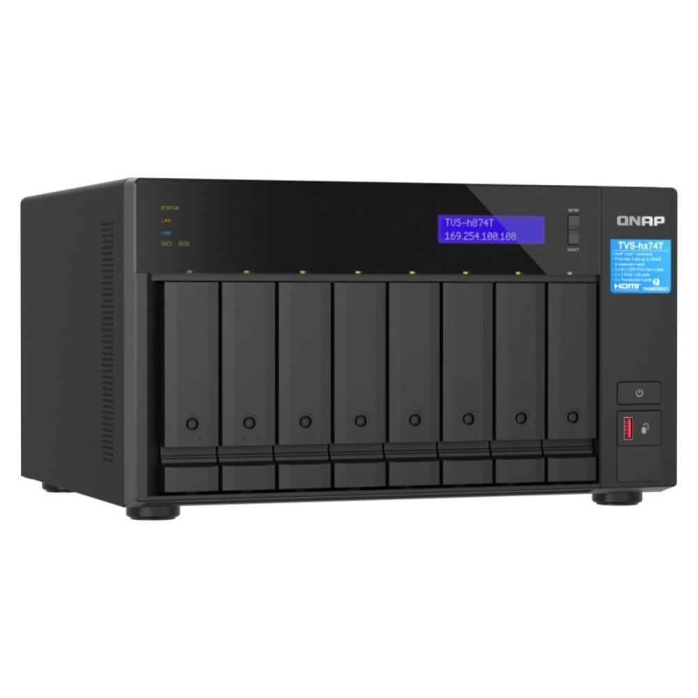 QNAP - TVS-H874T-I7-32G servidor de almacenamiento NAS Torre Intel® Core™ i7 32 GB DDR4 0 TB QNAP QTS Negro