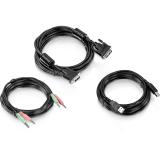 Trendnet - TK-CD15 cable para video, teclado y ratón (kvm) Negro 4,5 m