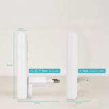 TooQ - Cargador de viaje Tipo C y Tipo A, GaN 65W, USB-C/PD + USB-A/QC, Blanco