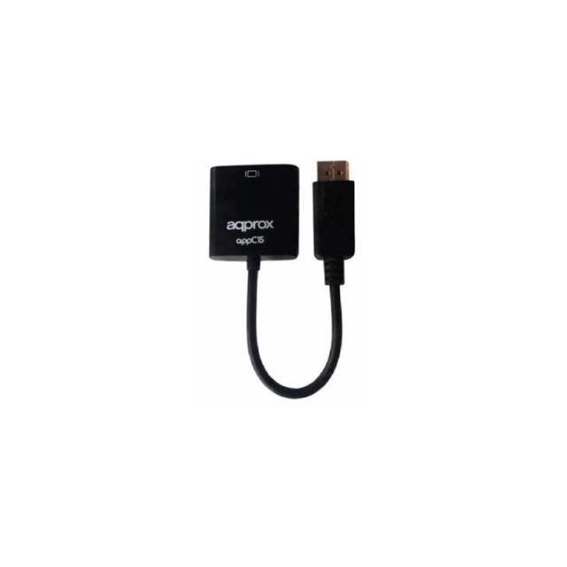 Approx - appC15 VGA (D-Sub) DisplayPort Negro