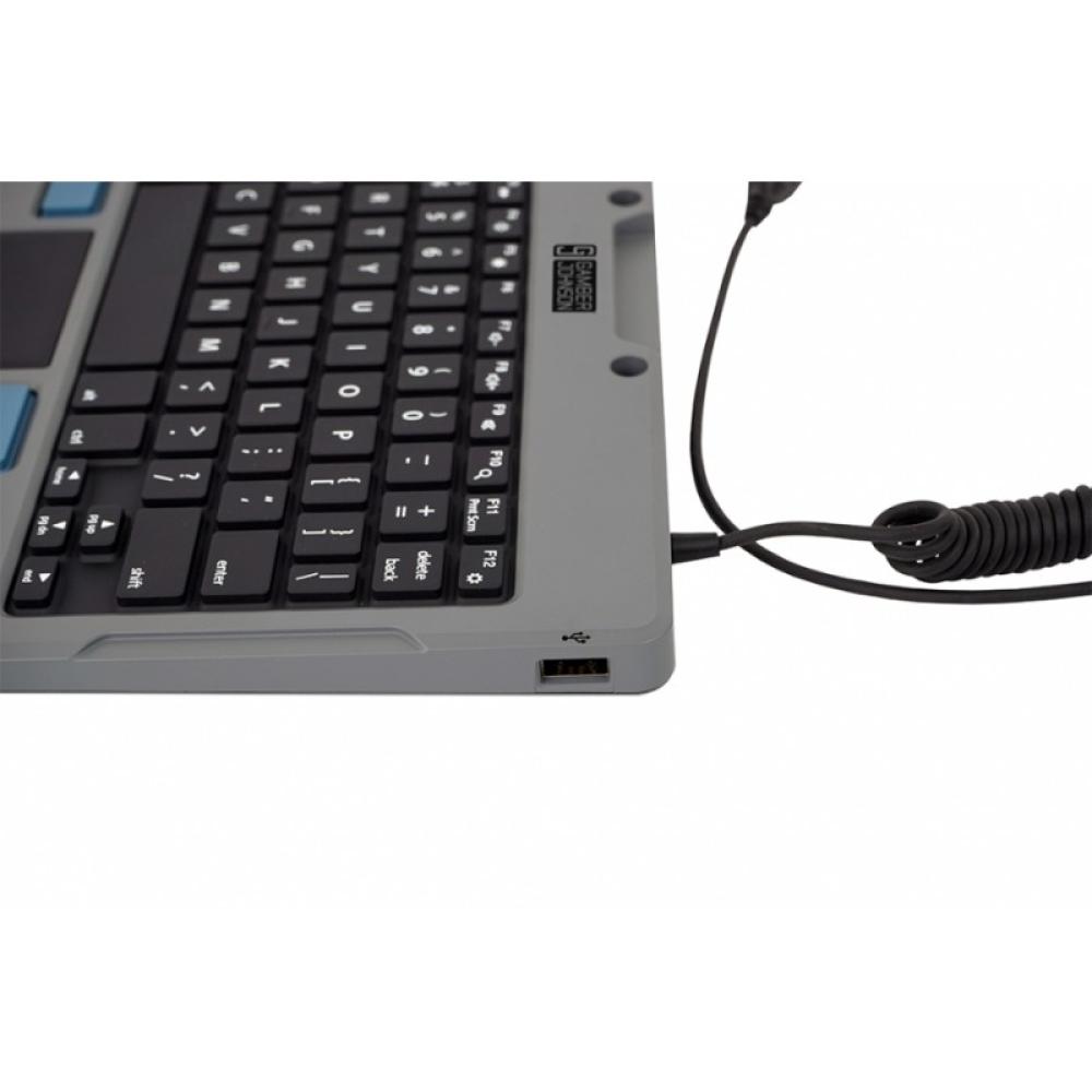 Gamber-Johnson - 7160-1449-00 teclado para móvil QWERTY Inglés de EE. UU. USB Negro, Gris
