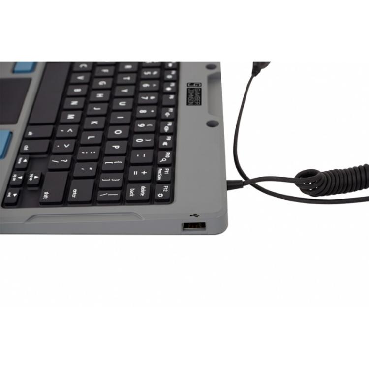 Gamber-Johnson - 7160-1449-00 teclado para móvil QWERTY Inglés de EE. UU. USB Negro, Gris