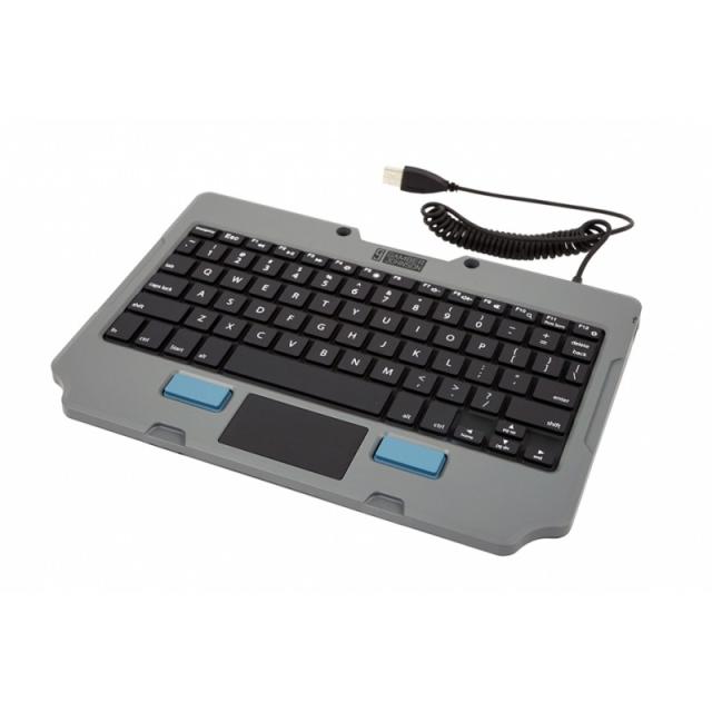Gamber-Johnson - 7160-1449-00 teclado para móvil QWERTY Inglés de EE. UU. USB Negro, Gris