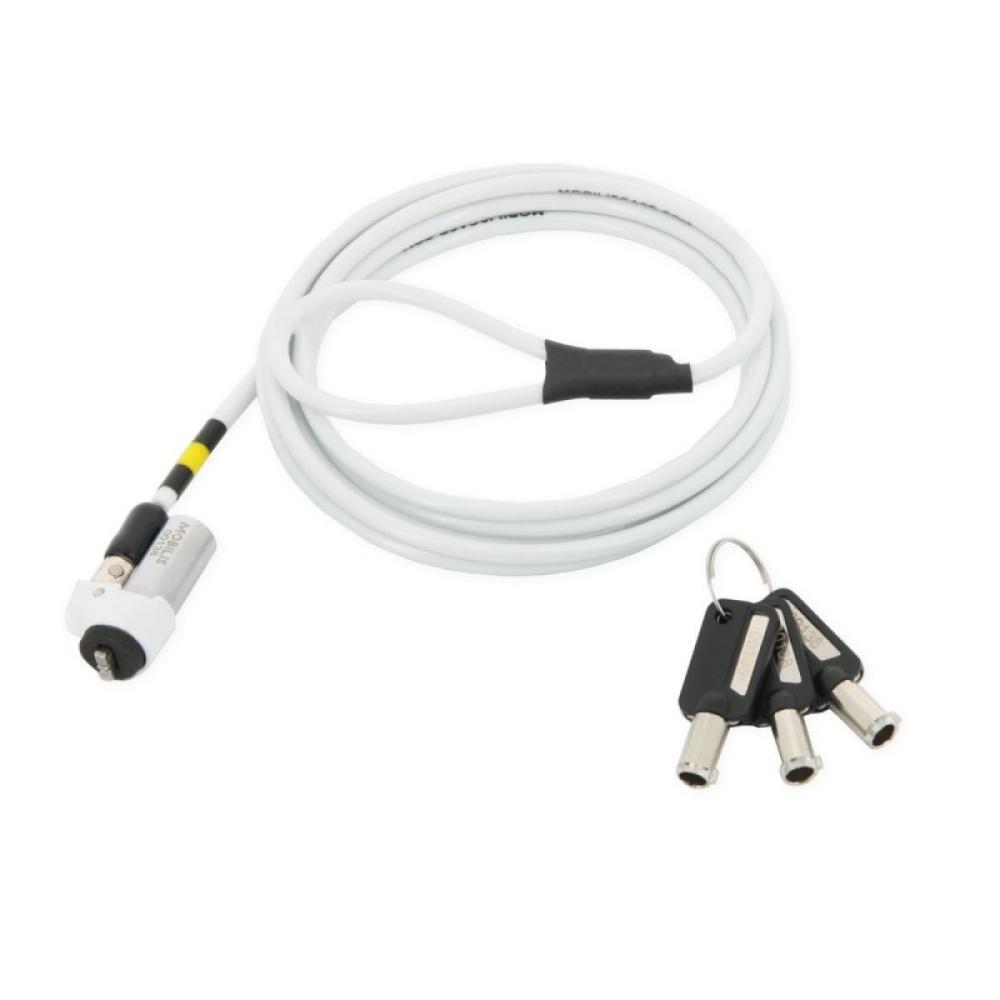 Mobilis - 001328 cable antirrobo Blanco 1,8 m