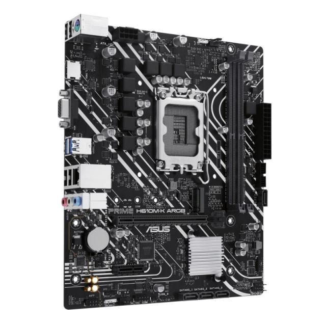ASUS - PRIME H610M-K ARGB Intel H610 LGA 1700 micro ATX