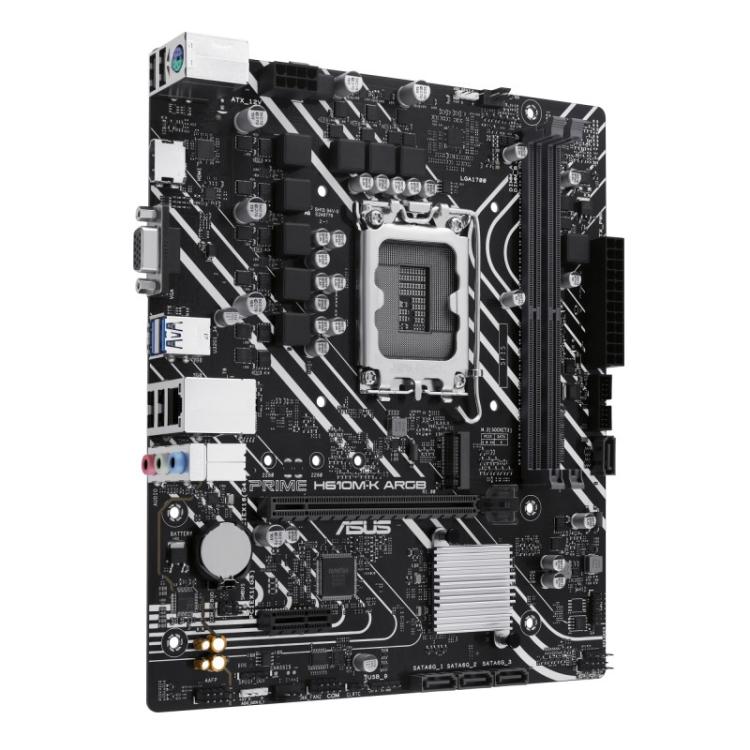 ASUS - PRIME H610M-K ARGB Intel H610 LGA 1700 micro ATX
