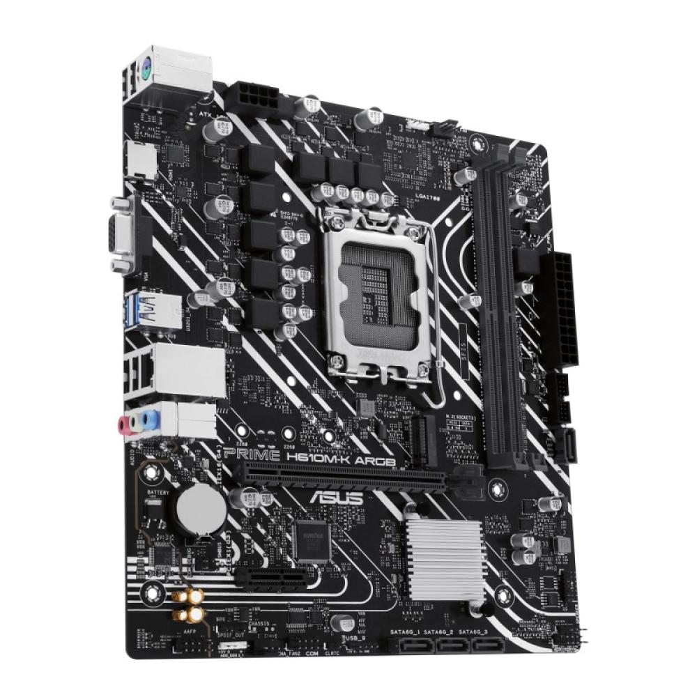ASUS - PRIME H610M-K ARGB Intel H610 LGA 1700 micro ATX