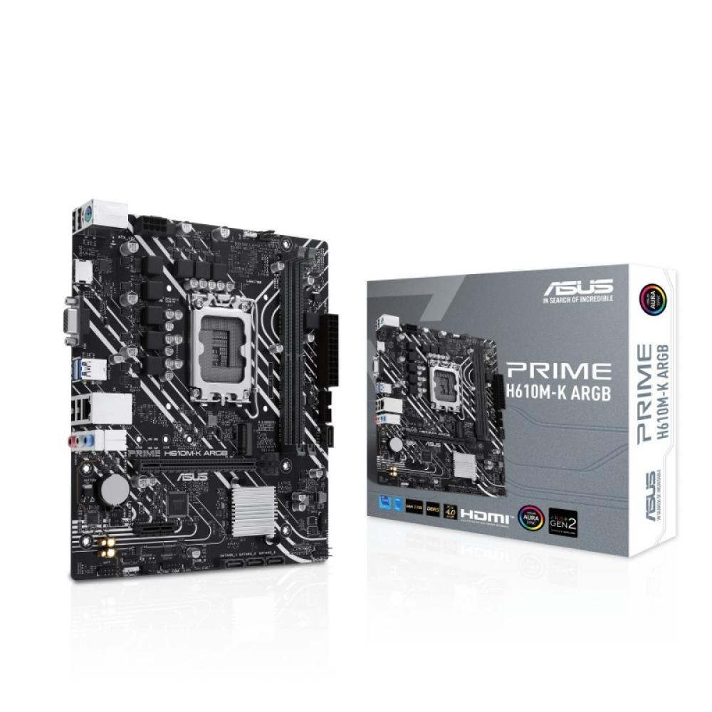 ASUS - PRIME H610M-K ARGB Intel H610 LGA 1700 micro ATX
