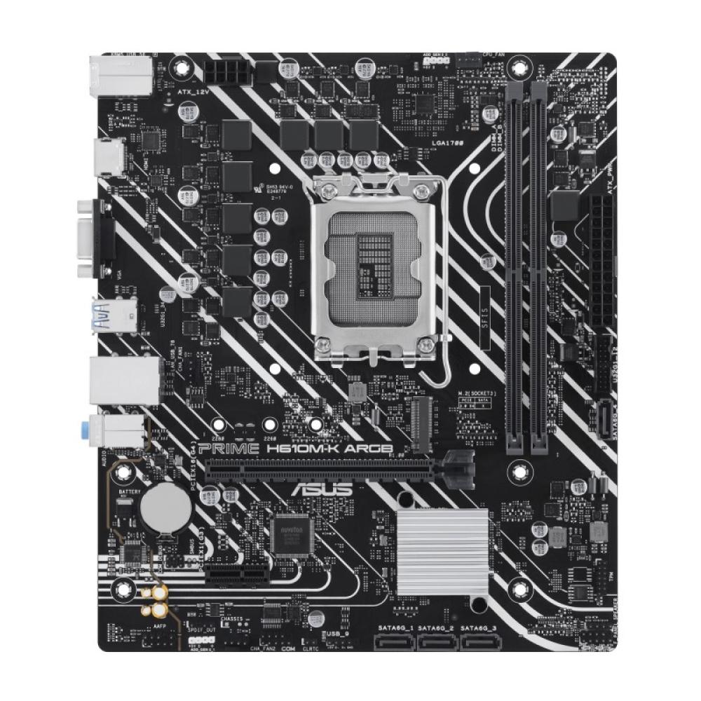 ASUS - PRIME H610M-K ARGB Intel H610 LGA 1700 micro ATX
