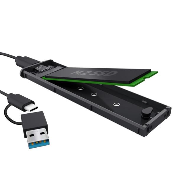 Trust - 25806 caja para disco duro externo Caja externa para unidad de estado sólido (SSD) Negro