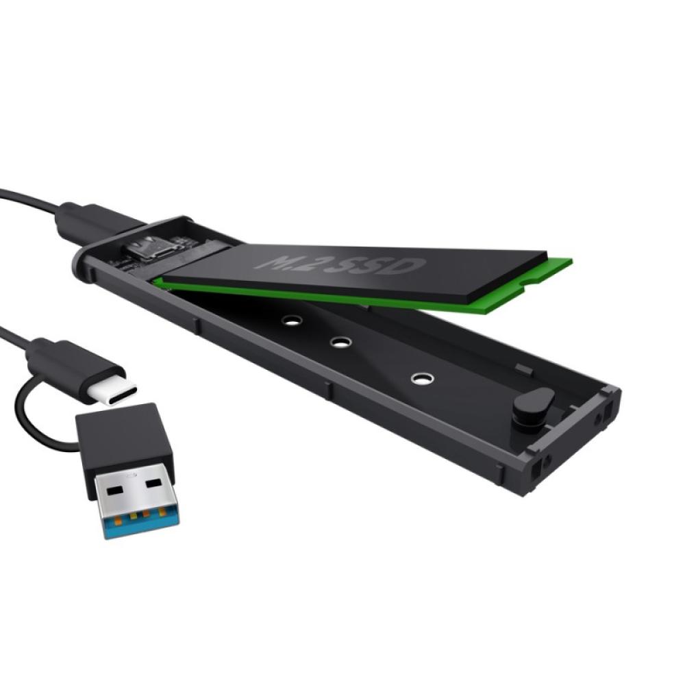 Trust - 25806 caja para disco duro externo Caja externa para unidad de estado sólido (SSD) Negro