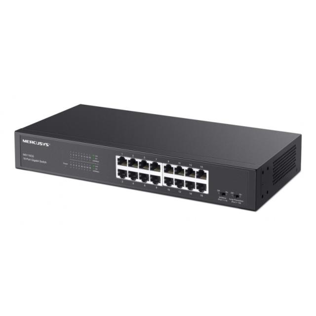Mercusys - MS116GS switch Gigabit Ethernet (10/100/1000) Negro