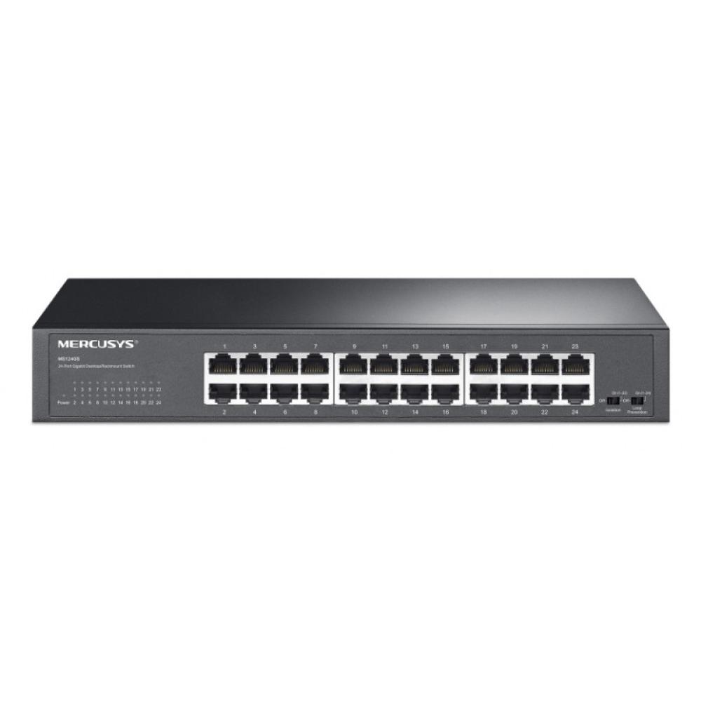 Mercusys - MS124GS switch Gigabit Ethernet (10/100/1000) Negro