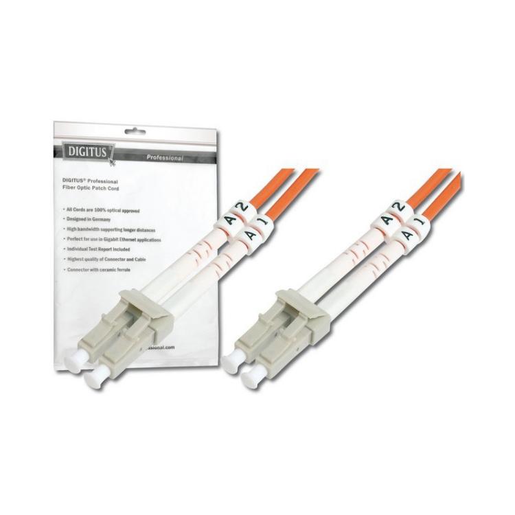 Digitus - Cable de conexión multimode de fibra óptica, LC/LC