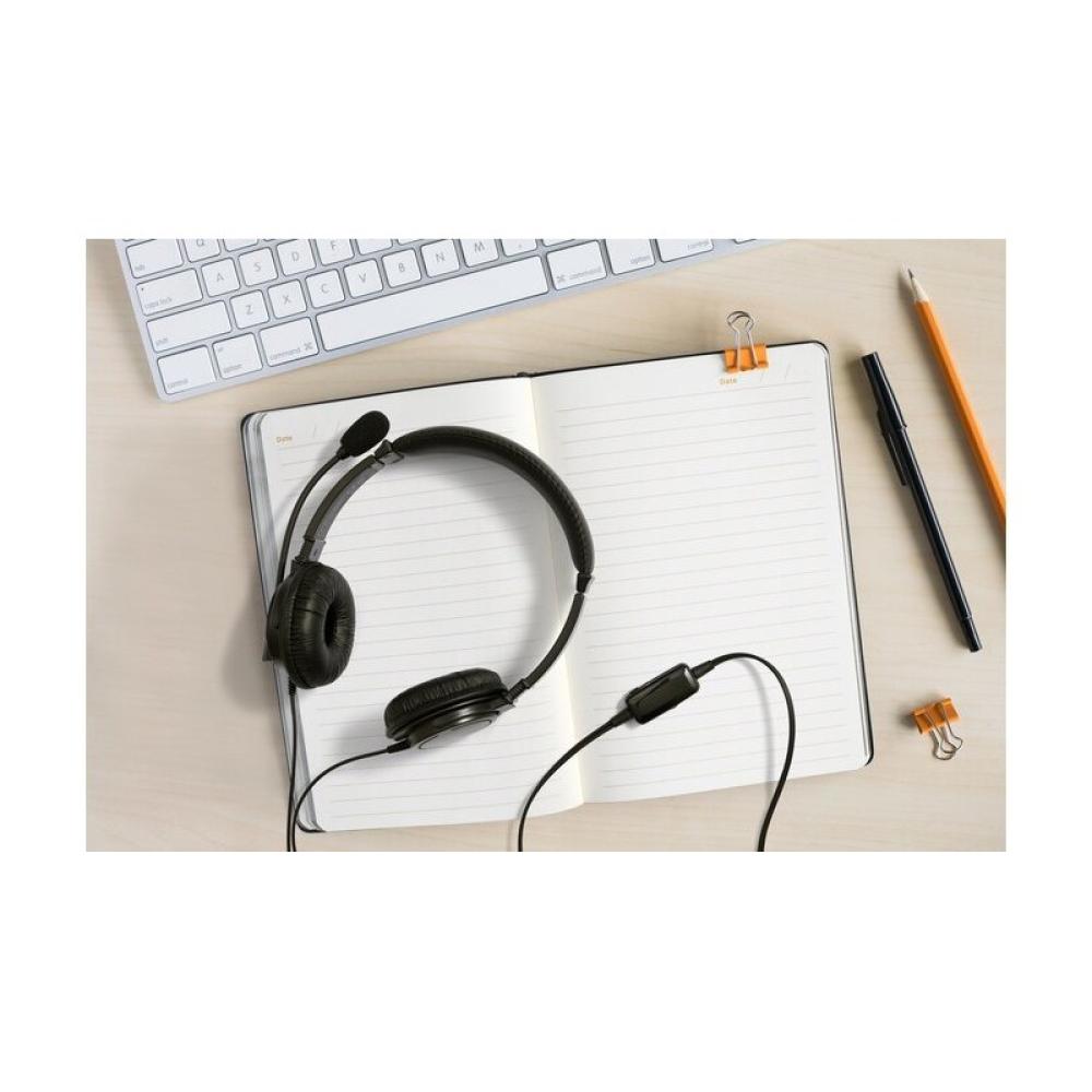 Kensington - Auriculares USB-A clásicos con micrófono y control de volumen