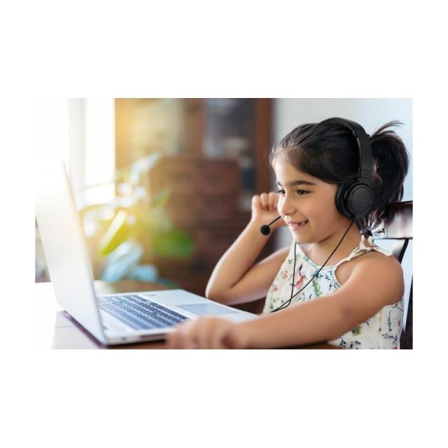 Kensington - Auriculares USB-A clásicos con micrófono y control de volumen