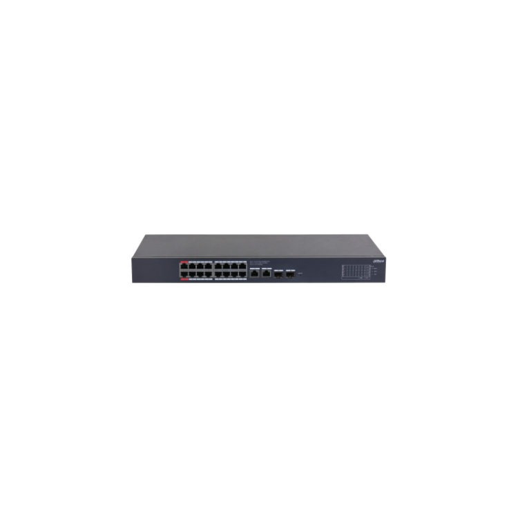 Imou - (CS4220-16GT-240) DAHUA SWITCH POE 16 PUERTOS GIGABIT + 2 UPLINK GIGABIT RJ45 + 2SFP GIGABIT 240W MANAGED CLOUD L2