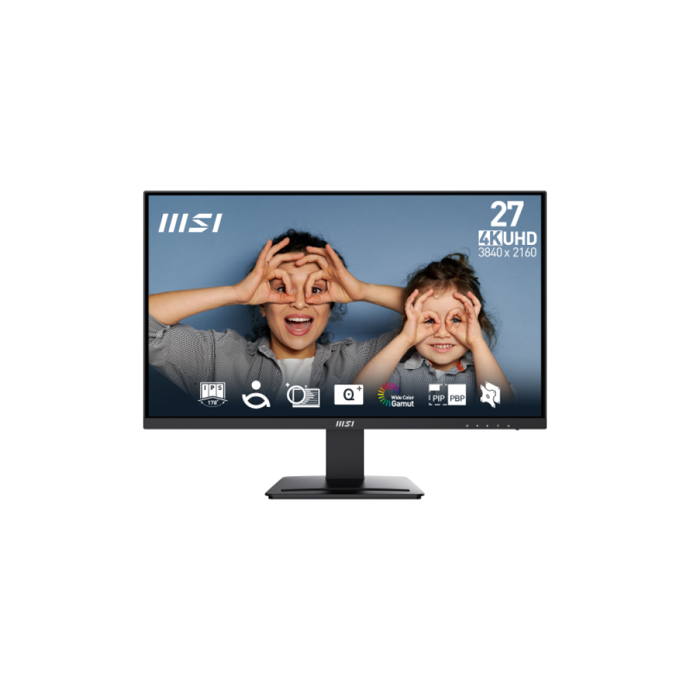 MSI - Pro MP273U pantalla para PC 68,6 cm (27") 3840 x 2160 Pixeles 4K Ultra HD Negro