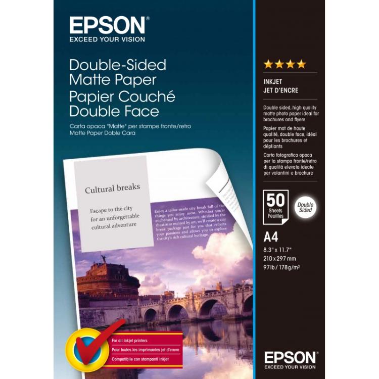 Epson - Double-Sided Matte Paper - A4 - 50 hojas