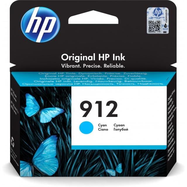 HP - Cartucho de tinta Original 912 cian
