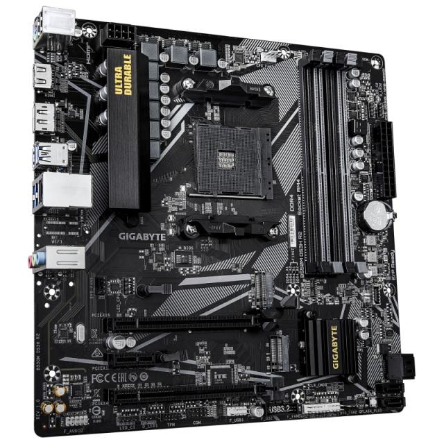 GIGABYTE - B550M DS3H R2 Placa base - Procesadores AMD Ryzen 5000, VRM de 5+3 fases, hasta 4733 MHz DDR4 (O.C.), 1x M.2 PCIe 4.0