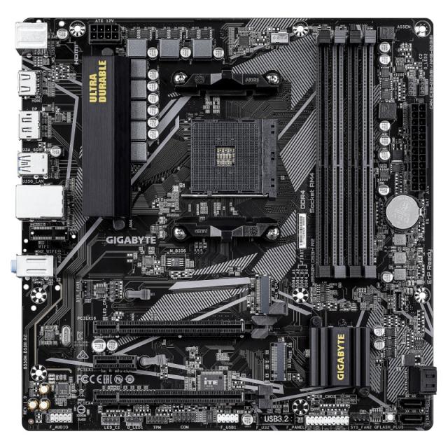 GIGABYTE - B550M DS3H R2 Placa base - Procesadores AMD Ryzen 5000, VRM de 5+3 fases, hasta 4733 MHz DDR4 (O.C.), 1x M.2 PCIe 4.0