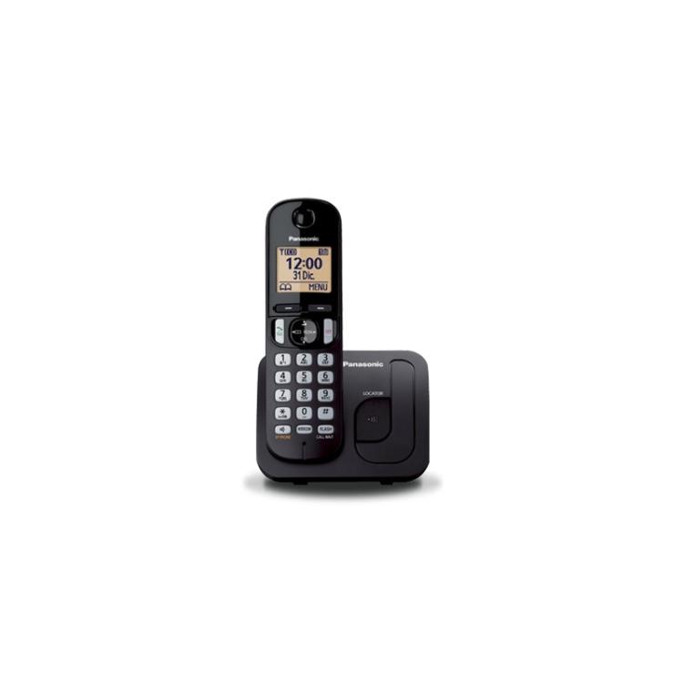 Panasonic - KX-TGC210 Teléfono DECT Negro Identificador de llamadas