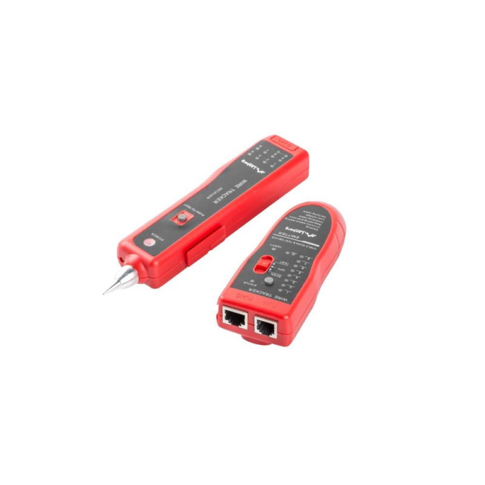 Lanberg - NT-0501 comprobador de cables de red Negro, Rojo